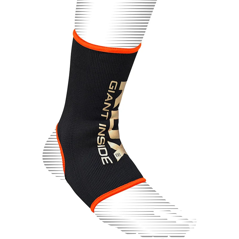 RDX AB Black & Orange Ankle Support Sprain Protection Compression Sleeve OEKO-TEX® Standard 100 certified