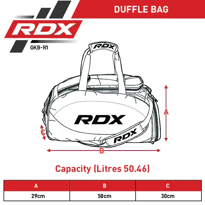 RDX R1 Duffel Bag with Backpack Straps