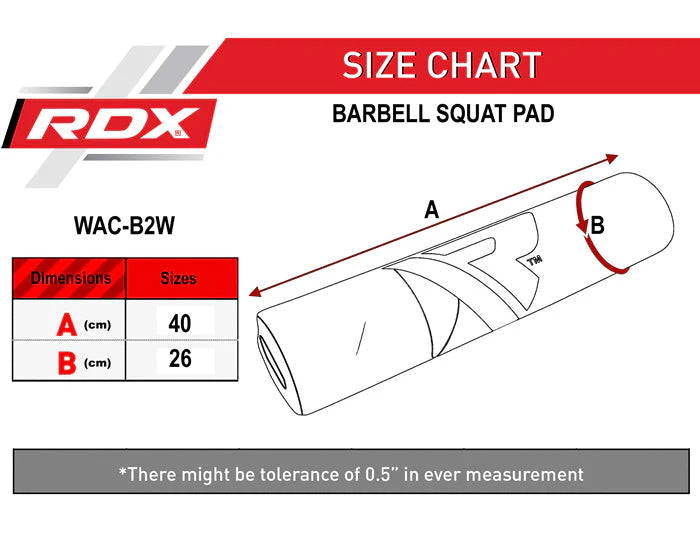 RDX B2 Gym Barbell Bar Foam Wrap Pad