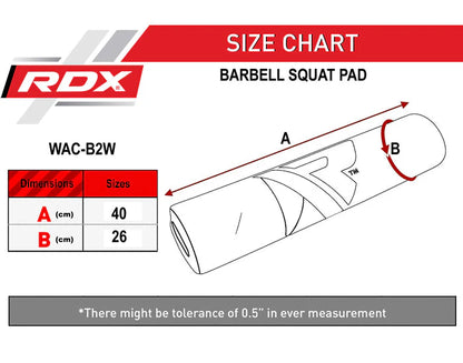 RDX B2 Gym Barbell Bar Foam Wrap Pad