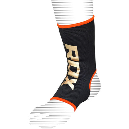 RDX AB Black & Orange Ankle Support Sprain Protection Compression Sleeve OEKO-TEX® Standard 100 certified