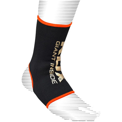 RDX AB Black & Orange Ankle Support Sprain Protection Compression Sleeve OEKO-TEX® Standard 100 certified
