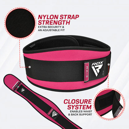 RDX X3 6.5 INCH Weightlifting Neoprene Gym Belt for Women