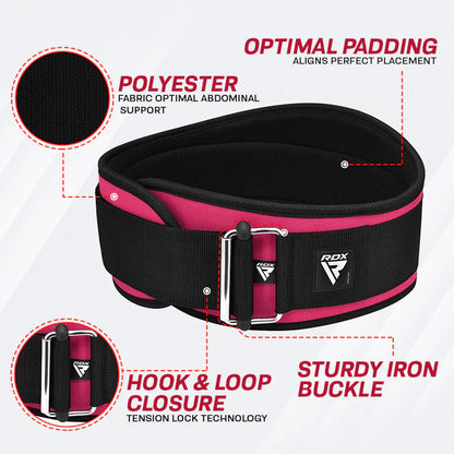 RDX X3 6.5 INCH Weightlifting Neoprene Gym Belt for Women